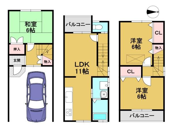 京都市南区吉祥院這登西町の中古一戸建