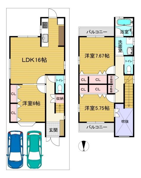 京都市西京区御陵峰ケ堂町２丁目の中古一戸建て