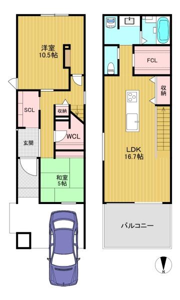 長岡京市神足垣外ケ内の中古一戸建