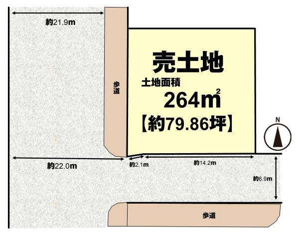 長岡京市今里庄ノ渕の売土地