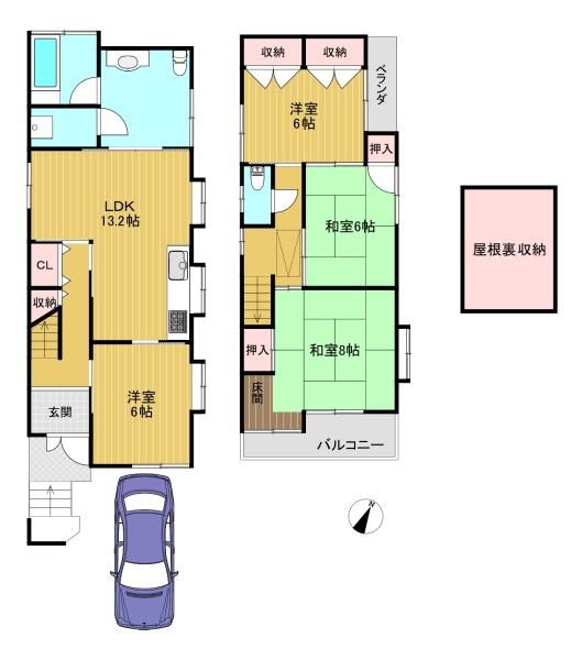 長岡京市長岡３丁目の中古一戸建