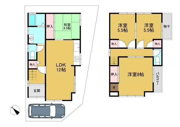 向日市鶏冠井町草田の中古一戸建