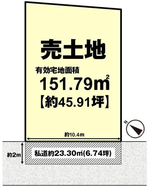 長岡京市緑が丘の売土地