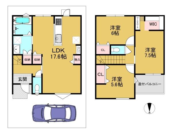 長岡京市神足四ノ坪の新築一戸建