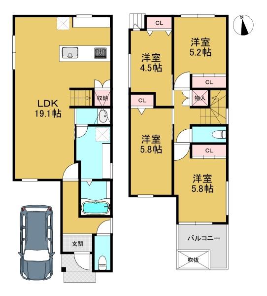 長岡京市一文橋２丁目の新築一戸建