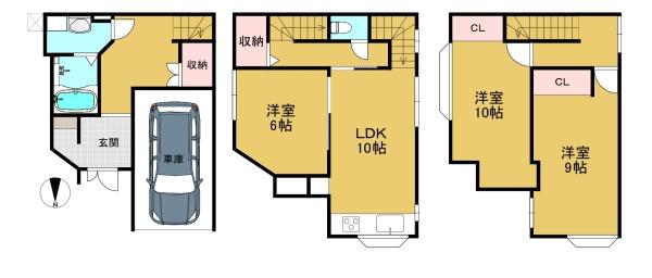 長岡京市西の京の中古一戸建て