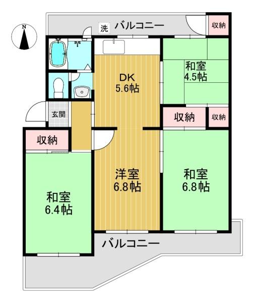 南円明寺ヶ丘団地6棟