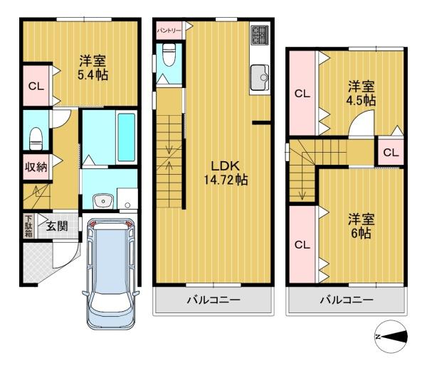 長岡京市奥海印寺新度畑の売土地