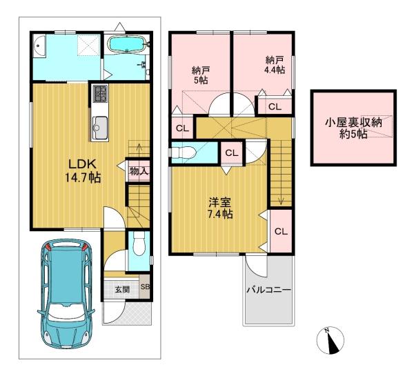 長岡京市久貝２丁目の新築一戸建