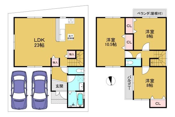 京都市伏見区久我御旅町の中古一戸建