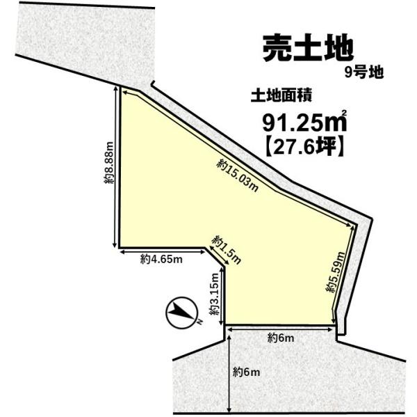 長岡京市長法寺力池の売土地