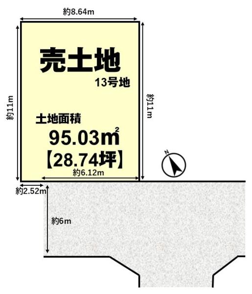 長岡京市長法寺力池の売土地