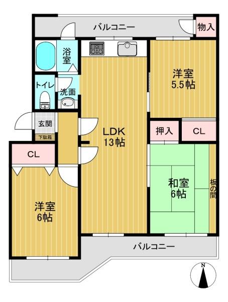 南円明寺ヶ丘団地4棟