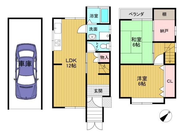 長岡京市奥海印寺太鼓山の中古一戸建