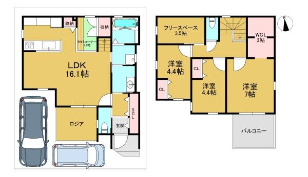 長岡京市奥海印寺東山の売土地
