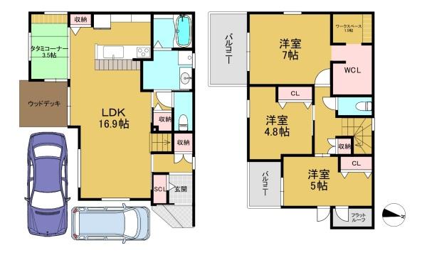 長岡京市奥海印寺東山の土地