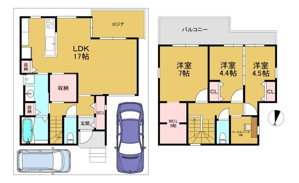 長岡京市奥海印寺東山の売土地