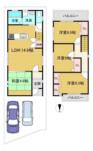 向日市寺戸町飛龍の中古一戸建て