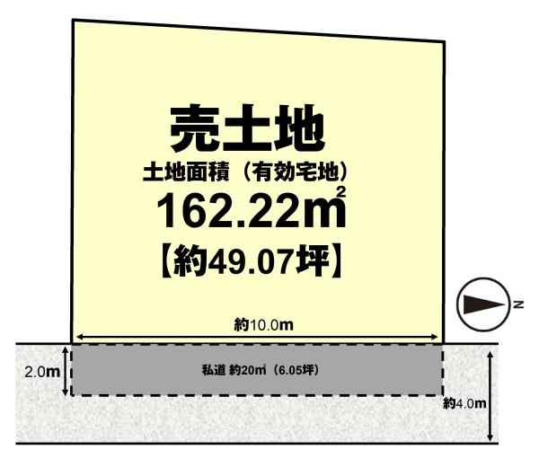 長岡京市長岡２丁目の土地