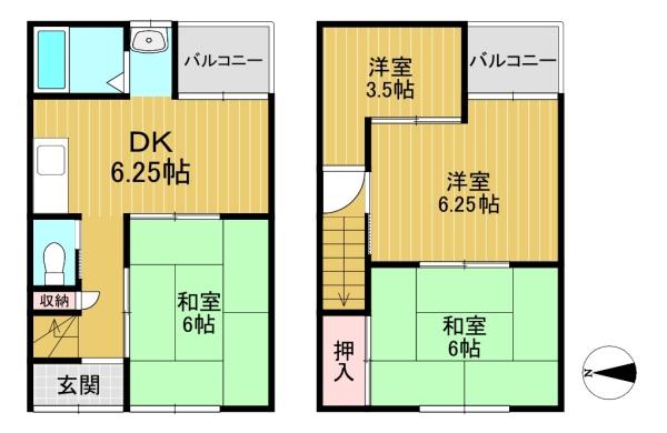 長岡京市神足雲宮の中古テラスハウス
