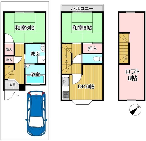 長岡京市今里川原の中古一戸建