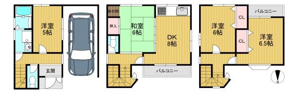 長岡京市神足２丁目の中古一戸建