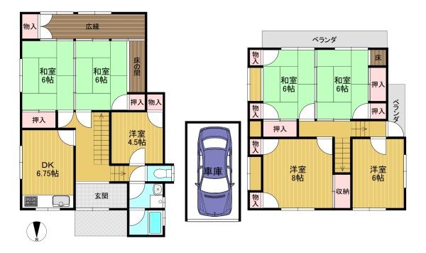 乙訓郡大山崎町字大山崎小字西山田の中古一戸建