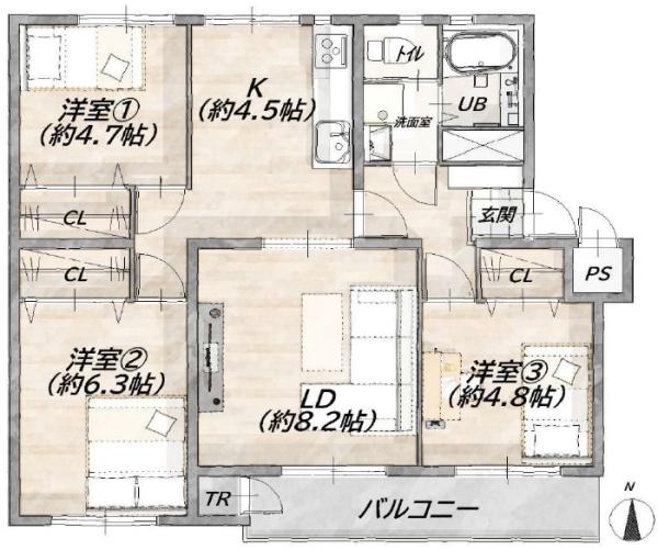長岡天神ハイツ7棟