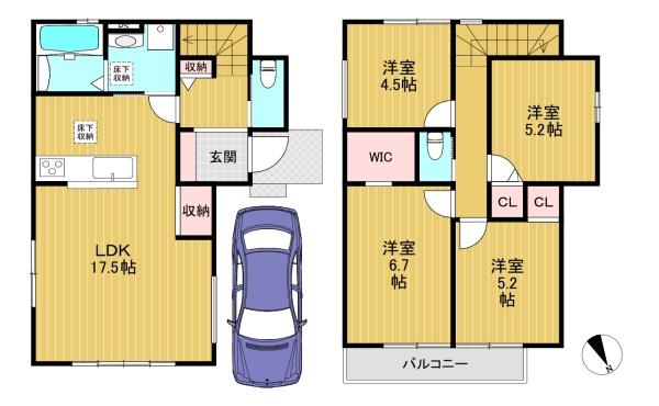 乙訓郡大山崎町字大山崎小字尻江の新築一戸建