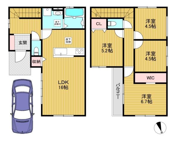乙訓郡大山崎町字大山崎小字尻江の新築一戸建