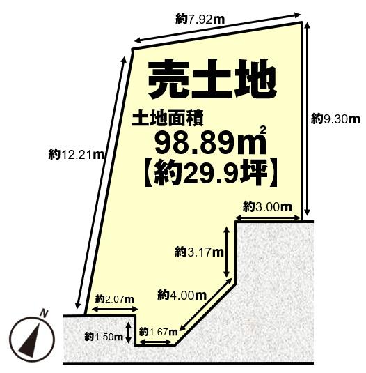 長岡京市長法寺力池の売土地