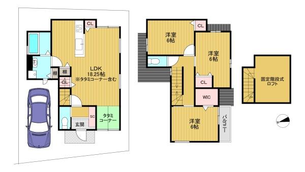 長岡京市今里川原の売土地