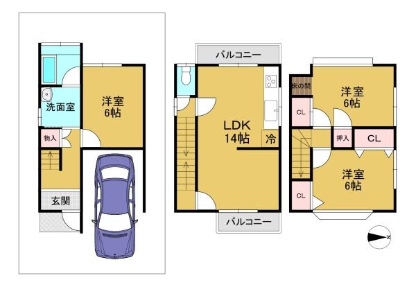 京都市伏見区羽束師志水町の中古一戸建