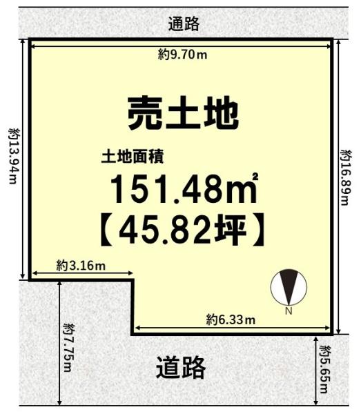 長岡京市一文橋１丁目の売土地