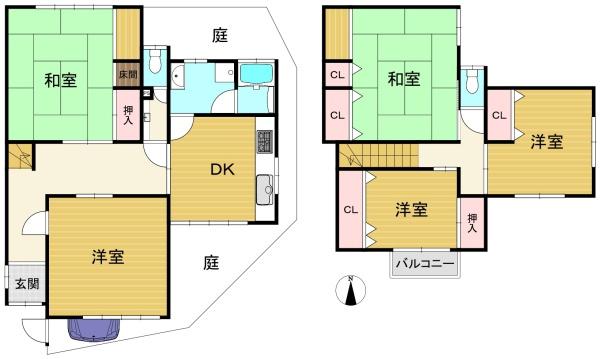 向日市物集女町北ノ口の中古一戸建