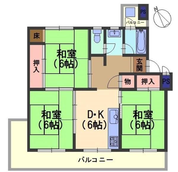 円明寺ヶ丘団地E棟