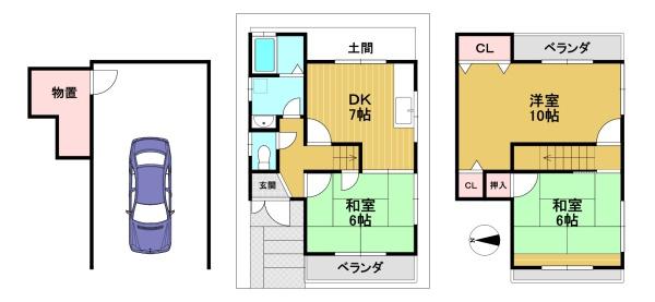 京都市伏見区久我本町の中古一戸建