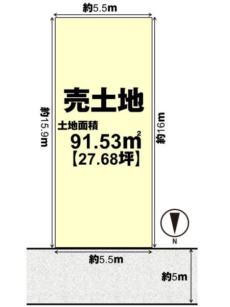 向日市寺戸町八ノ坪の売土地