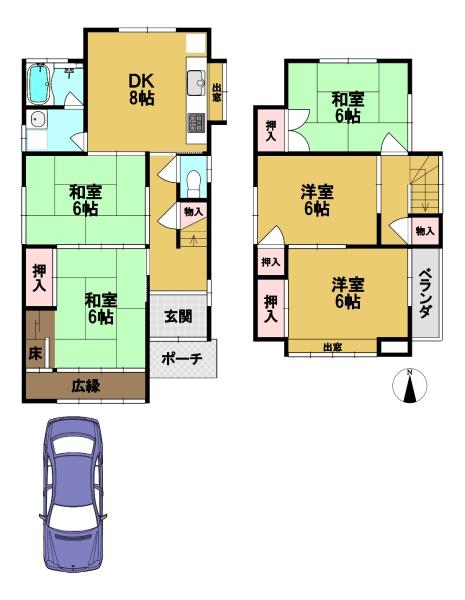 南丹市園部町小山西町五合山の中古一戸建