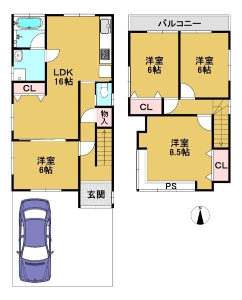 京都市伏見区久我東町の中古一戸建て