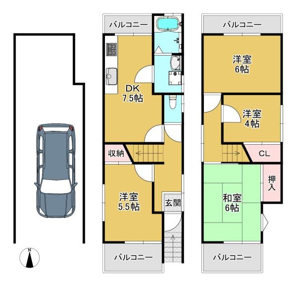 京都市伏見区久我本町の中古一戸建