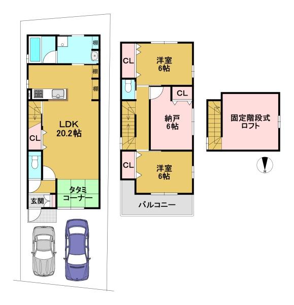 京都市伏見区久我御旅町の新築一戸建