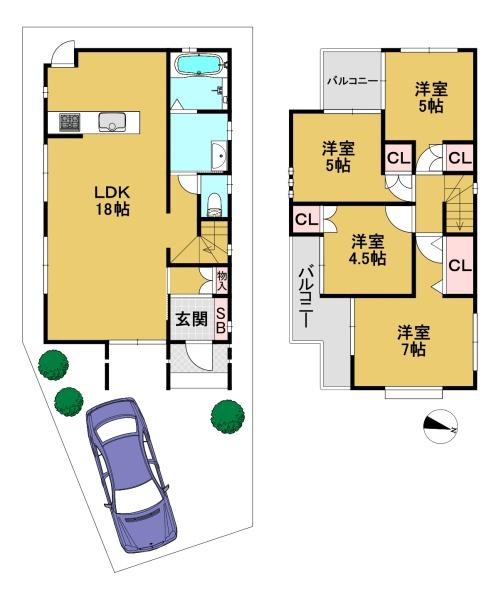 京都市伏見区久我東町の中古一戸建