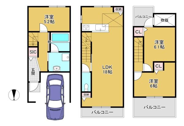長岡京市神足１丁目の土地
