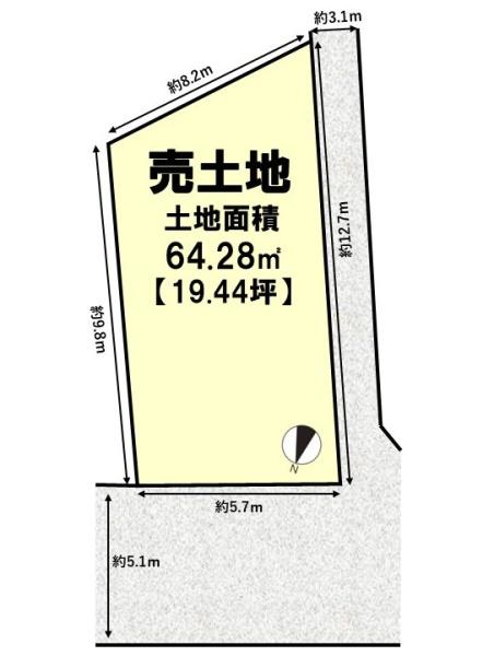 向日市上植野町中福知の売土地