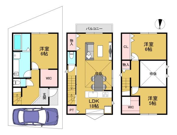 向日市上植野町中福知の土地