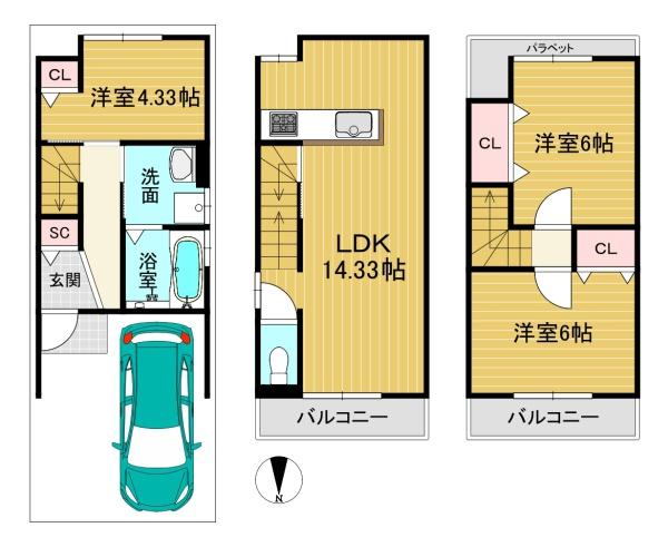 向日市寺戸町二枚田の新築一戸建