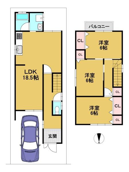 京都市伏見区久我石原町の中古一戸建