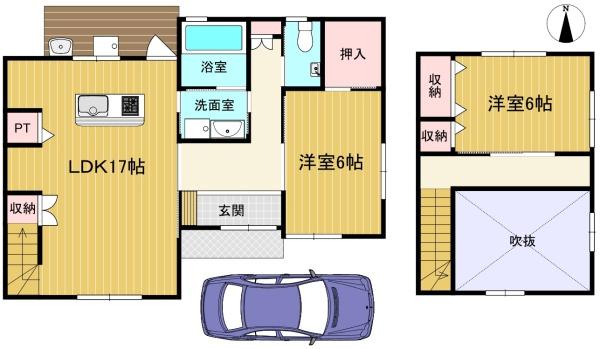 京都市伏見区羽束師鴨川町の中古一戸建