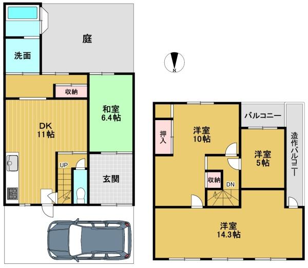 京都市伏見区久我森の宮町の中古一戸建